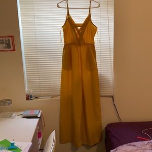 Flying tomato mustard jumpsuit